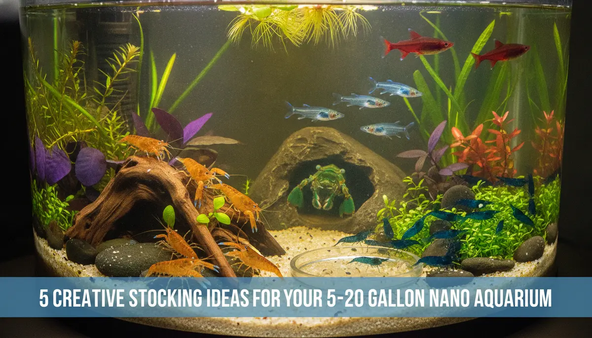 5 Creative Stocking Ideas for Your 5–20 Gallon Nano Aquarium visual summary