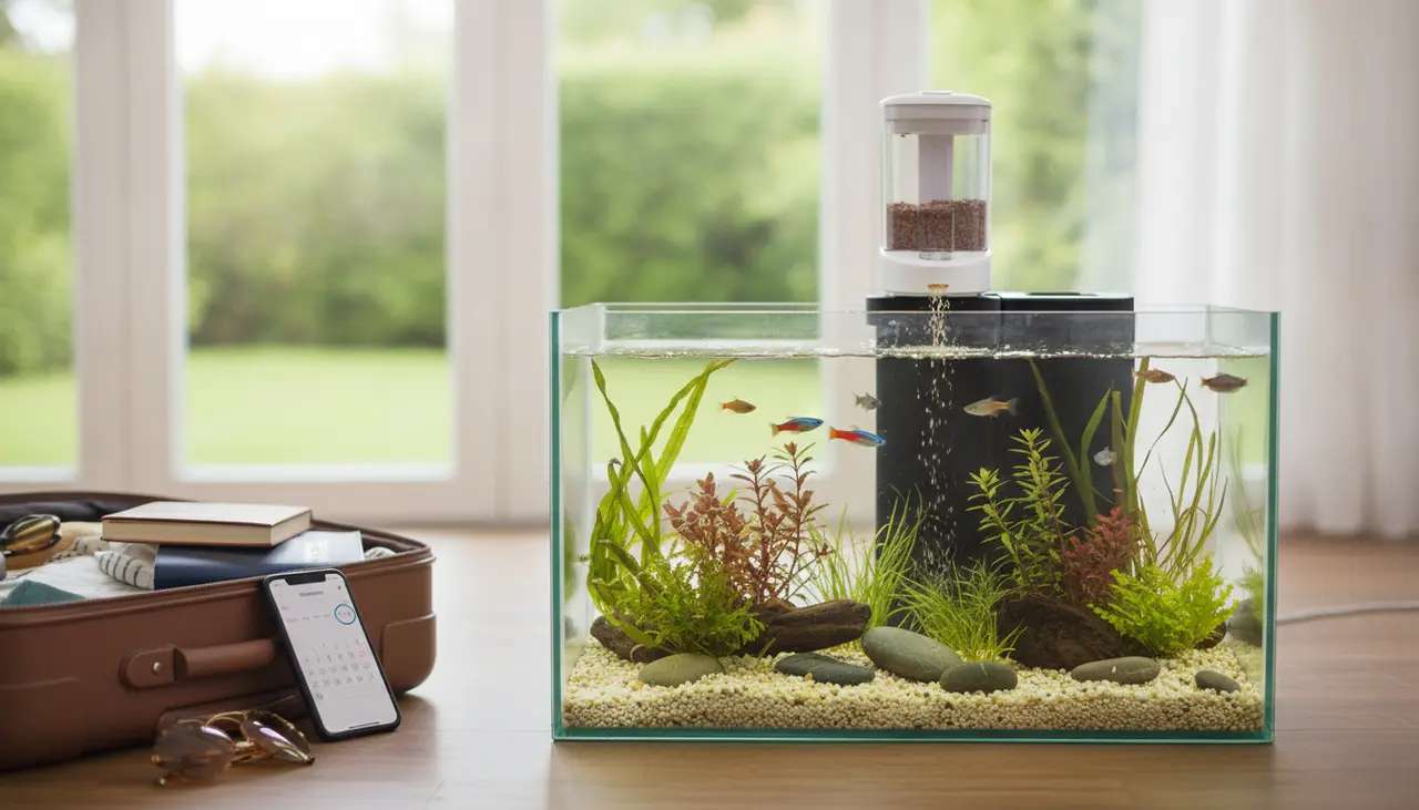 Automatic Fish Feeders: Keeping Your Pets Fed While Traveling visual summary