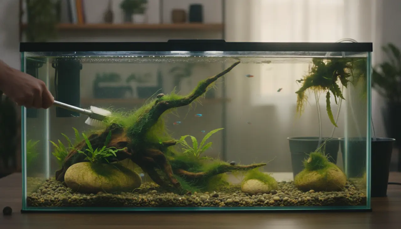 Controlling Green Hair Algae: A Supportive Guide to Reclaiming Your Tank visual summary