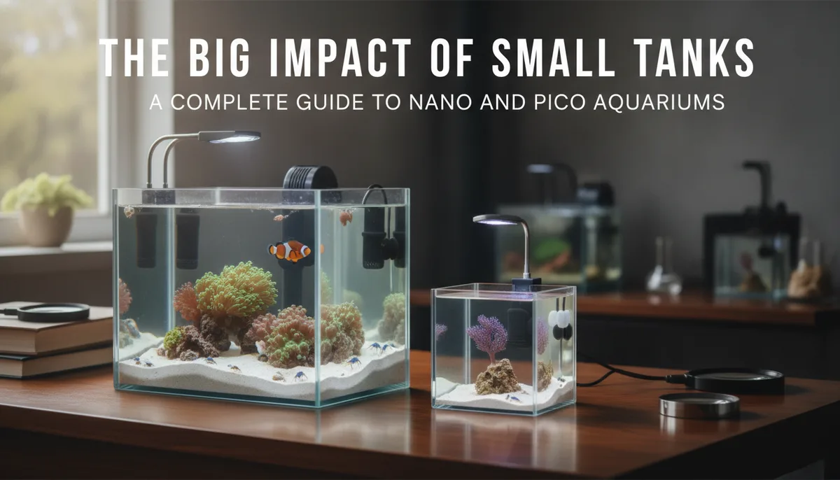 The Big Impact of Small Tanks: A Complete Guide to Nano and Pico Aquariums visual summary